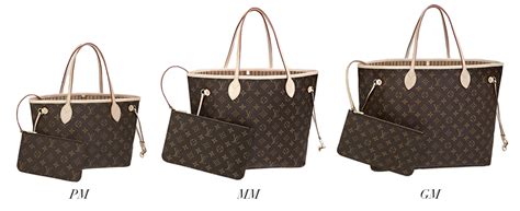 lv neverfull mm and gm size|lv neverfull size comparison.